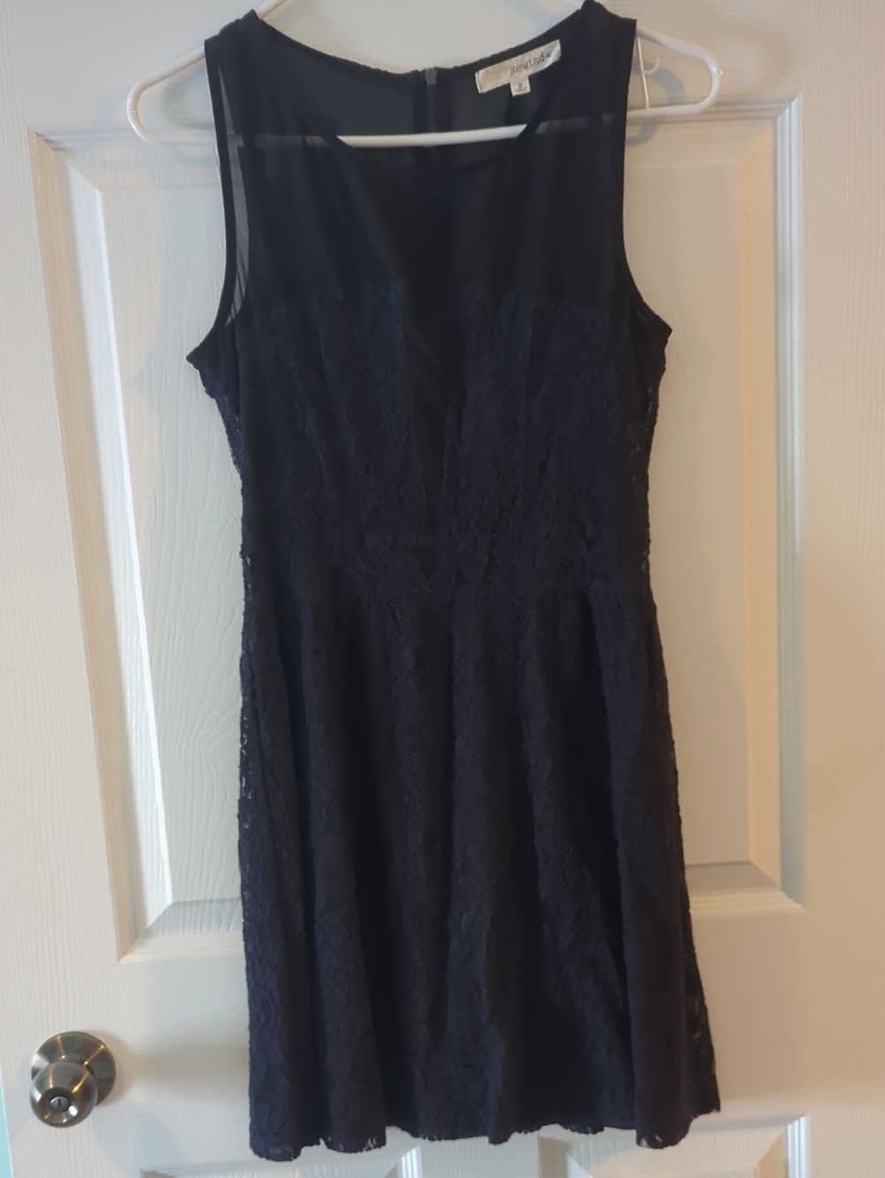 Rewind Navy Lace Midi Dress